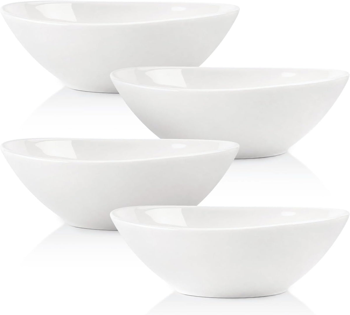 9" Serving Bowls for Wedding Decor, 36 OZ Porcelain Serving Dishes for Entertaining, Large Bowls Set for Soup Salad