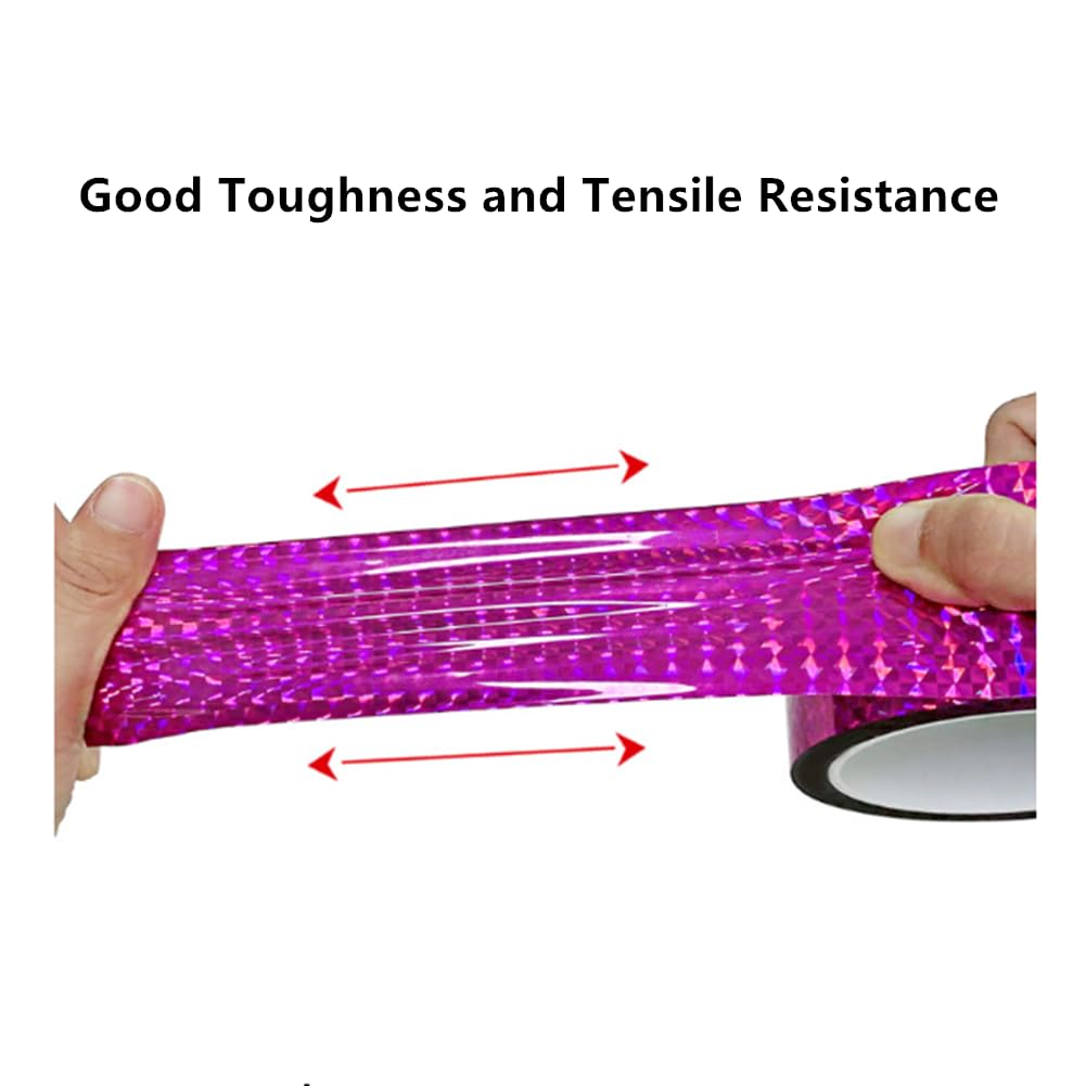 Self-Adhesive Holographic Reflective Tape Prism Tape Holographic Reflective Tape for Keep Birds Away, Craft Projects