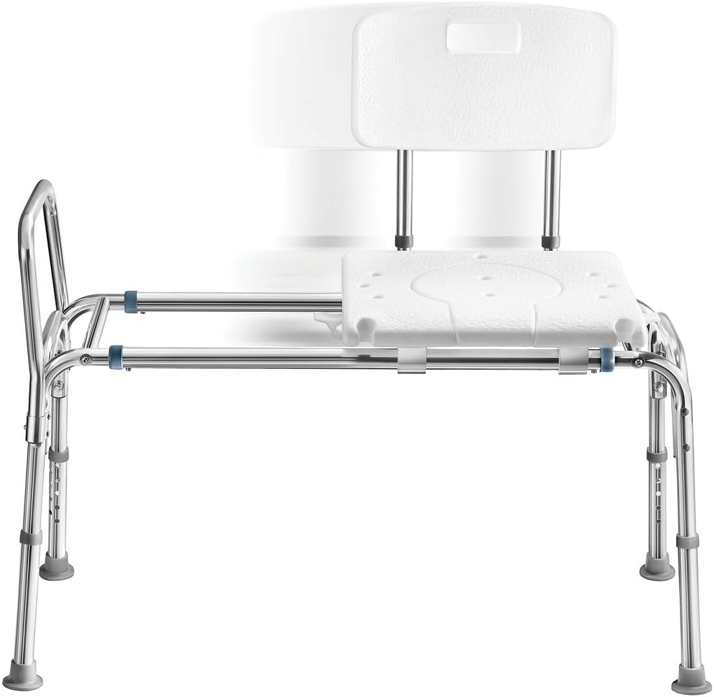 Tub Transfer Bench Sliding Shower Bench for Bathtub Shower Chair for Inside Shower Shower Chair for Elderly and