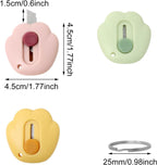 6PCS Creative Cute Cat Paw Mini Utility Knives Portable Art Knife Retractable Envelope Knife Letter Opener Carton