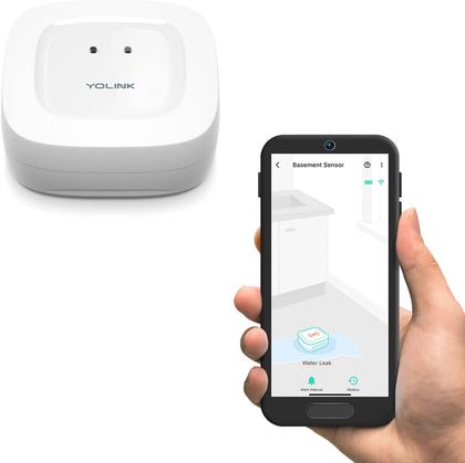 Water Leak Detector, 1/4 Mile World's Longest Range, Wireless Smart Water Leak Sensor, Alexa, IFTTT, Hub Required