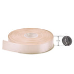 Vanilla Double Faced Satin Ribbon, 1 Inch Continuous 50 Yards