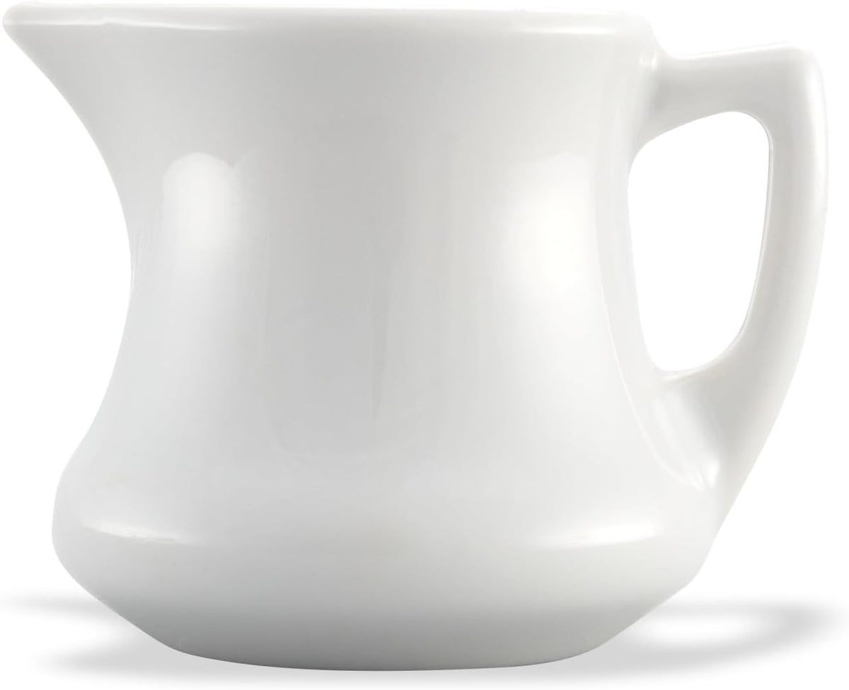 Creamer Pitcher for Restaurant and Kitchen, Plastic, 3 Ounces, White
