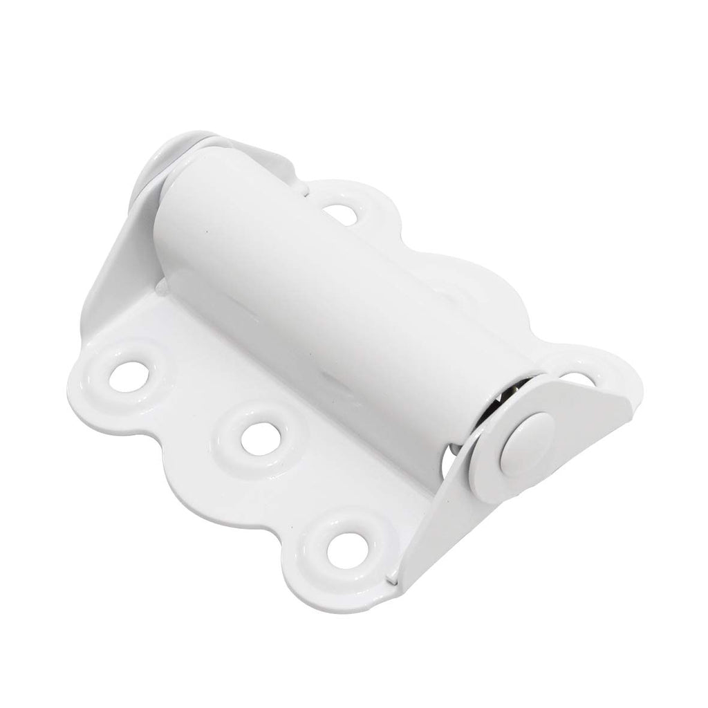 Screen Door Hinge Professional Grade Hardware Self-Closing Easy Install (2 Pack, White)