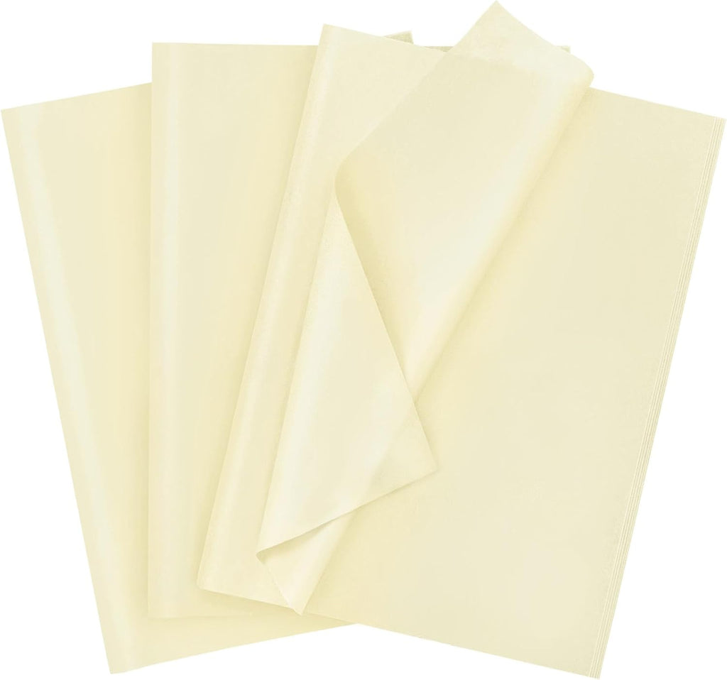 120 Sheets 14 x 20 Inch Cream Tissue Paper for Gift Bag Wrapping