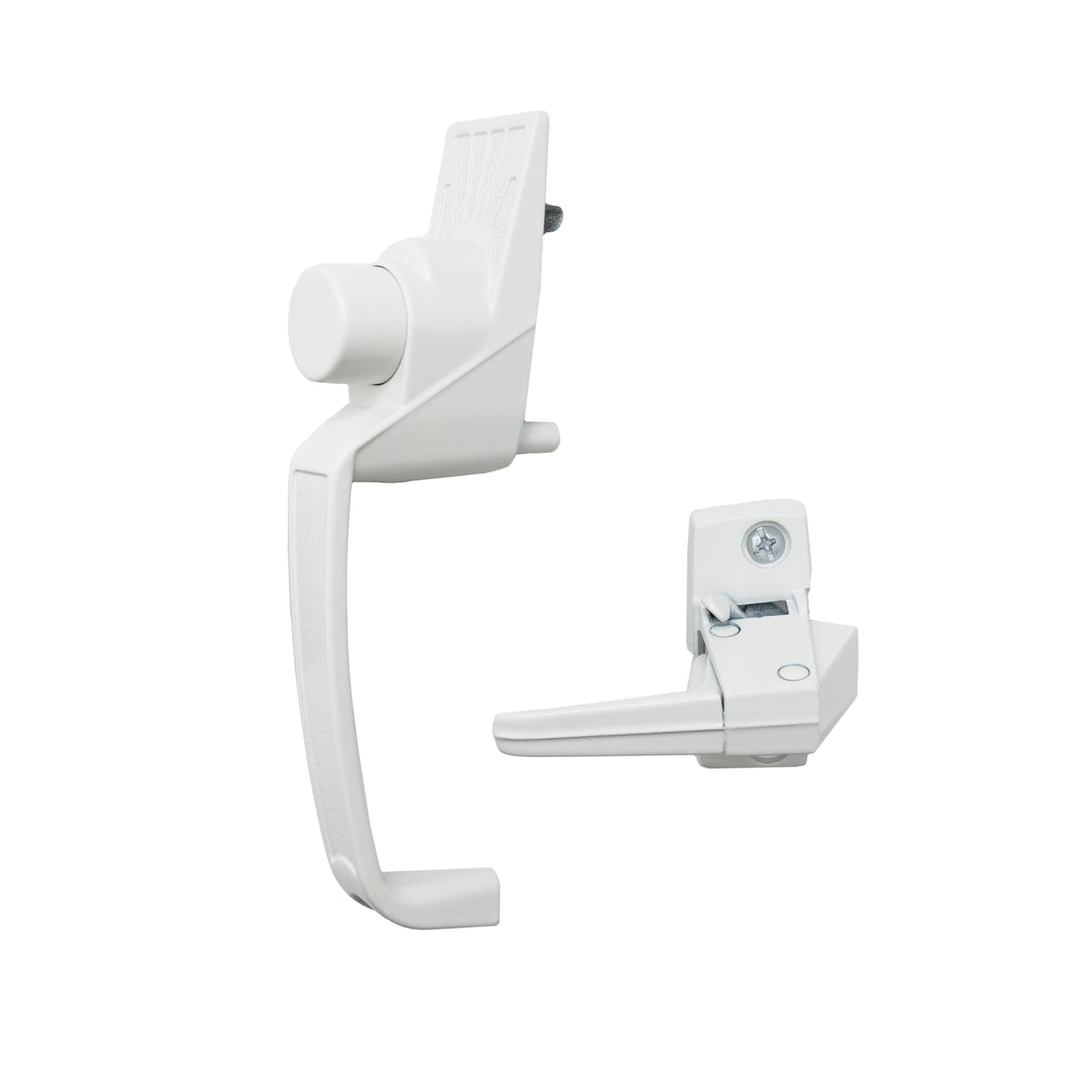 Model 910 Classic Push Button Handle with Latch for Storm Door and Screen Door, White