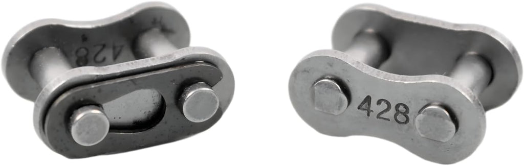 Sliding Gate Chain Connecting Links, #41 & #428 Roller Chain Connector for Chain-Driven Sliding Gate Openers, Replacement & Extension (#428)