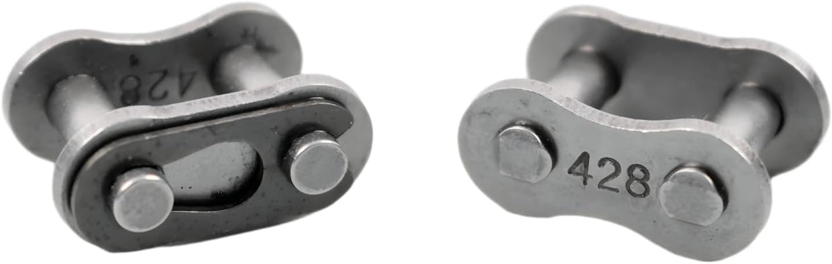 Sliding Gate Chain Connecting Links, #41 & #428 Roller Chain Connector for Chain-Driven Sliding Gate Openers, Replacement & Extension (#428)