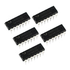 50Pcs 5 Values 74HCxx Series Logic IC Assortment Kit - IC Socket - 74HC00 74HC02 74HC04 74HC08 74HC32 Logic IC Chip IC Assortment Kit