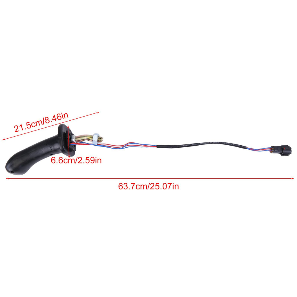 2 Button Excavator Joystick Handle Compatible for Caterpillar Skid Steer