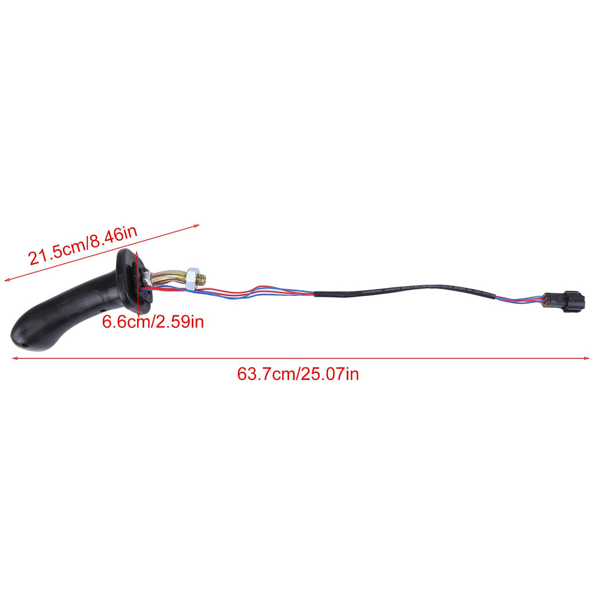 2 Button Excavator Joystick Handle Compatible for Caterpillar Skid Steer