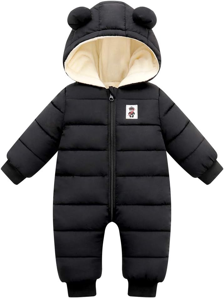 Baby Boy Snowsuit Newborn girl Winter Coat Toddler jacket Clothes | Unisex boys girls items hoodie toddler fleece