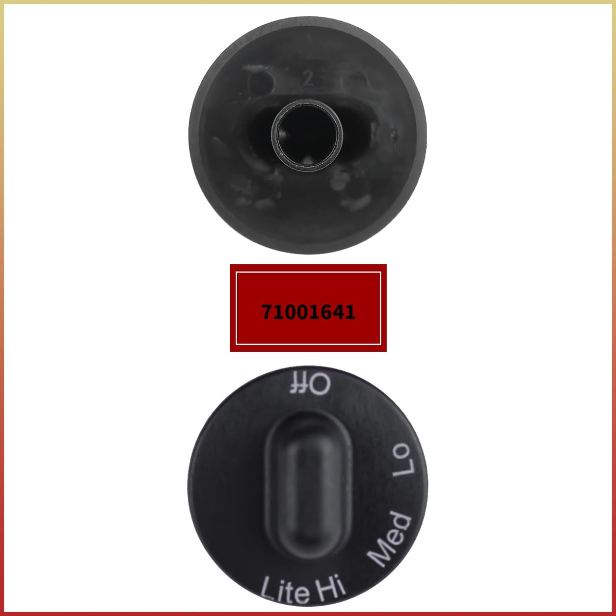4 Pack 71001641 Stovetop Knobs Range Cooktop Top Burner Control Knob Replacement Knobs Compatible with Some Jenn Air Stove top knobs AP4088491 PS2077264 WP71001641 Black