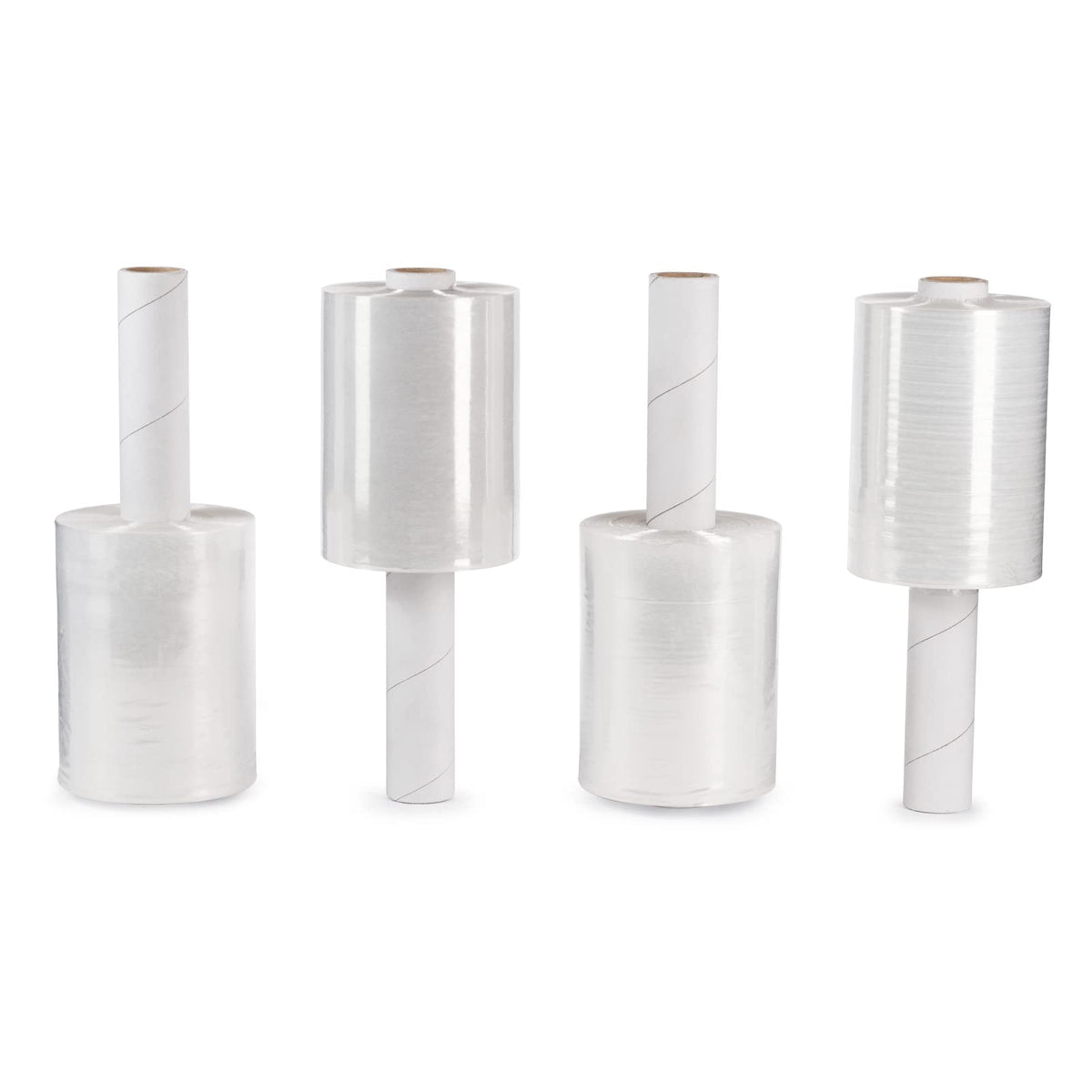 5" x 700' Stretch Wrap Mini Roll, 120 Ga (4-Pack) - USA-Made