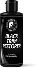 Black Trim Restorer - Lasts 6+ Months, Dye Infused Waterproof Plastic Restorer for Cars - Perfect for Faded Bumpers