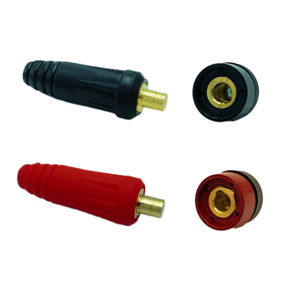 Welding Knight Welding Machine Cable Panel Connector DKJ35-50 Black&Red