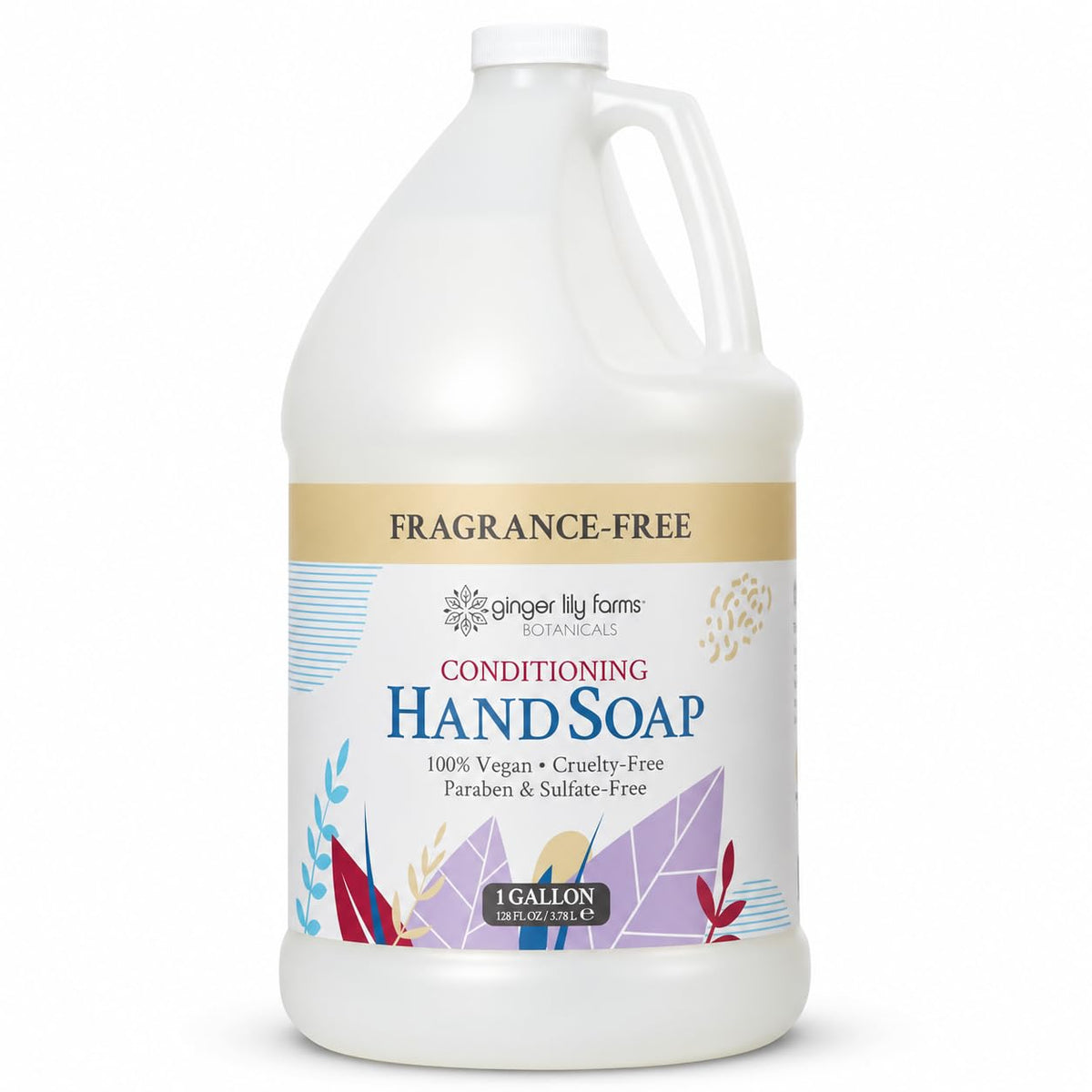 Botanicals Hand Soap, 128oz, Fragrance Free