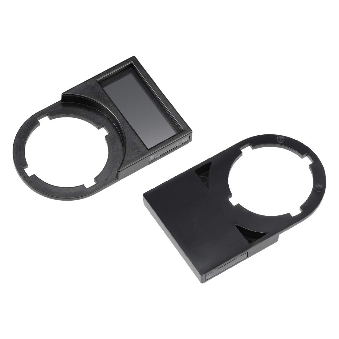uxcell 10pcs 22mm Diameter Black Plastic Push Button Switch Notice Board Dust-Proof