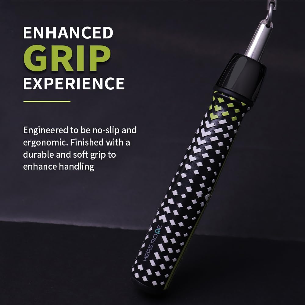 Hererope Weighted Jump Ropes for Men & Women, 1/2 LB Jump Rope Weighted With Ball-bearing, No-Slip Grip, Durable