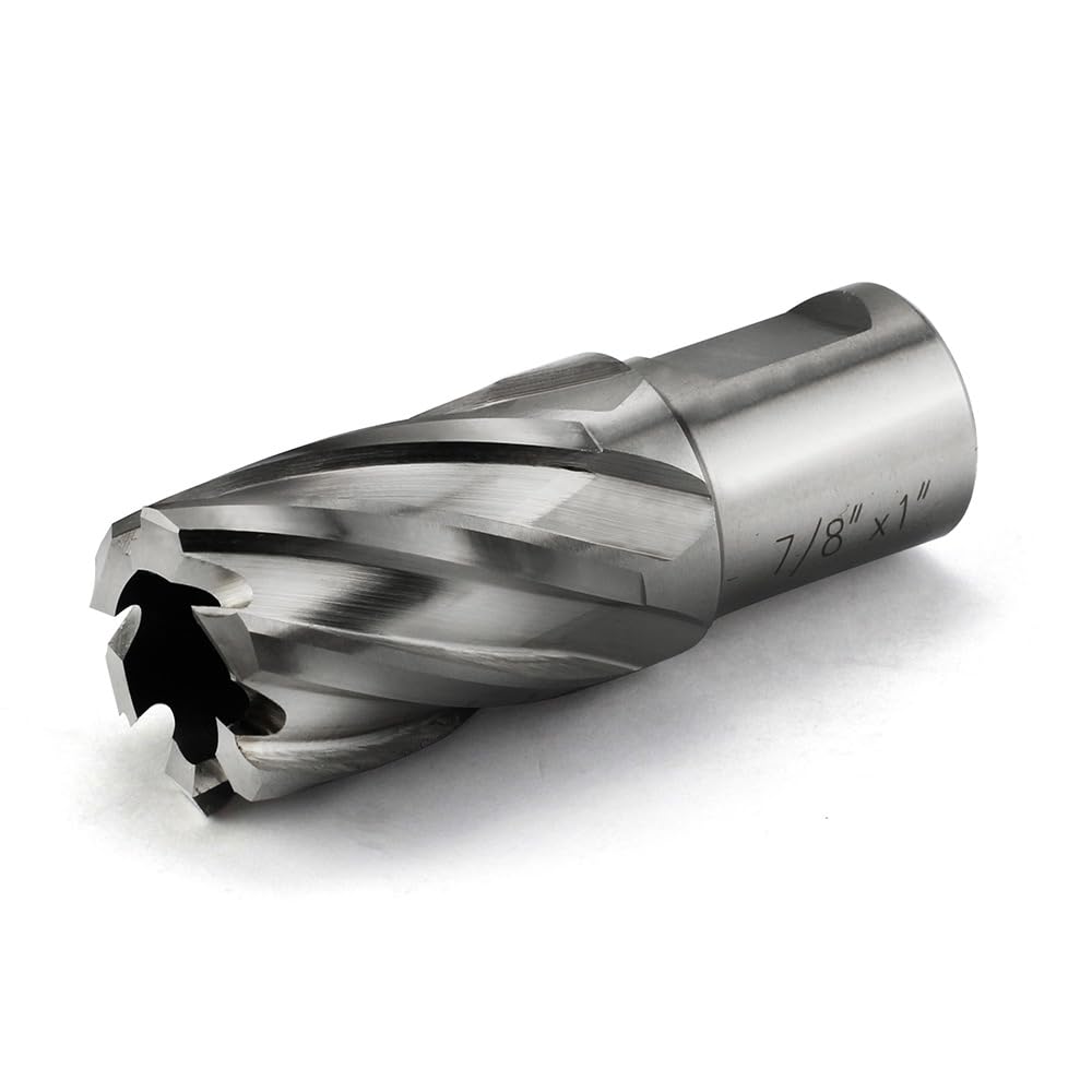Annular Cutter JESTUOUS 7/8 Inch Cut Diameter 3/4 Weldon Shank 1 Cut Depth