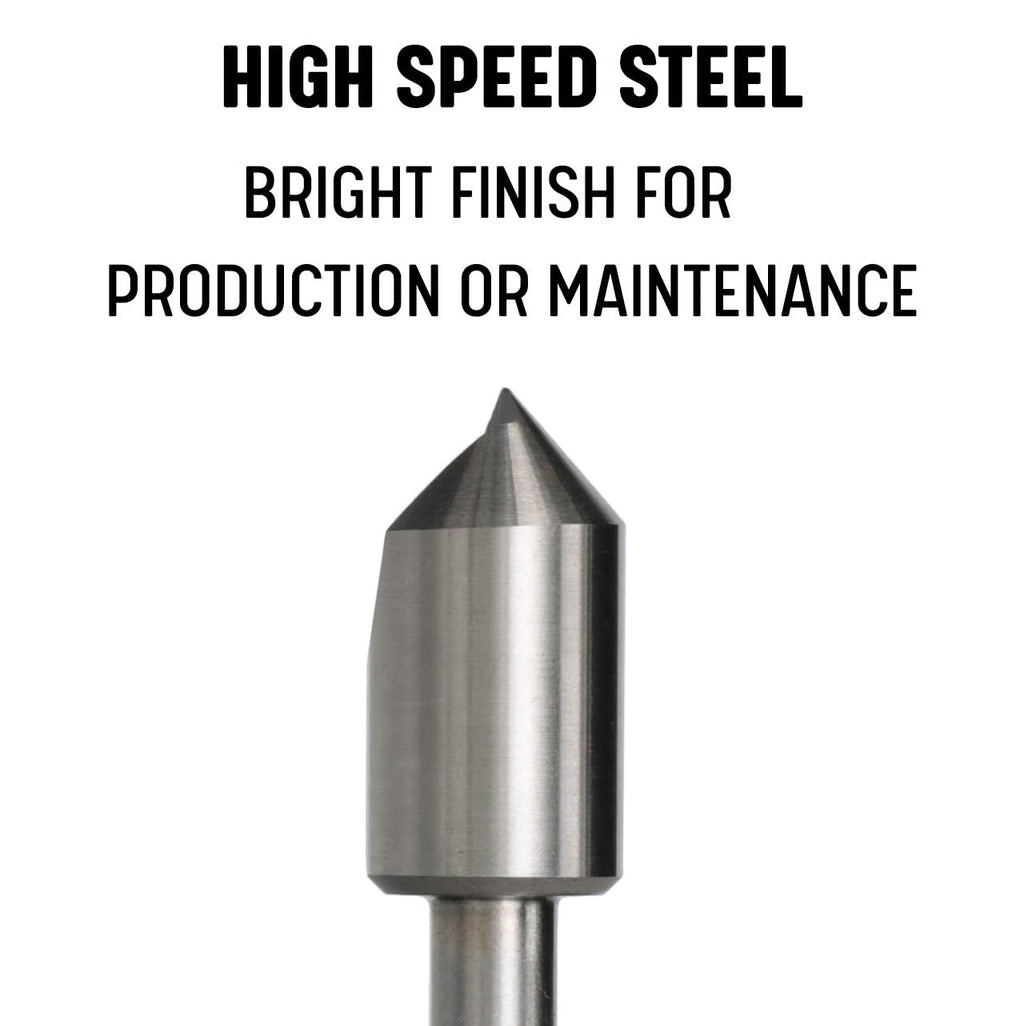 Drill America 3/4"-100 High Speed Steel Single Flute Countersink, Dew Series