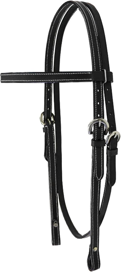 Kickin Country Square Browband Headstall USA Leather
