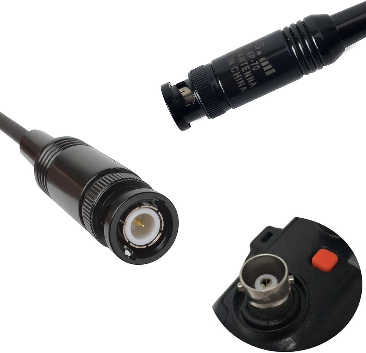 27MHz BNC 13in Antenna for Cobra Midland Uniden BNC Handheld CB Radio | for Cobra HH50WXST MRHH350FLT C75WXST HH38