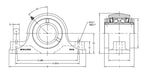 Moline 1-1/2" Type-E Heavy Duty Two Bolt Pillow Block Bearing 19321108