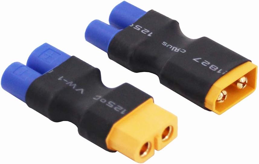 4pcs No Wires Connector: XT60 XT-60 to EC3 Style Male Female Connector Adapter(C156-4)