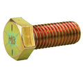 5/16-18 x 1-1/4 (100 Pack) Grade 8 Coarse Hex Cap Screw, Coarse Thread, Yellow Zinc by Makers Bolt