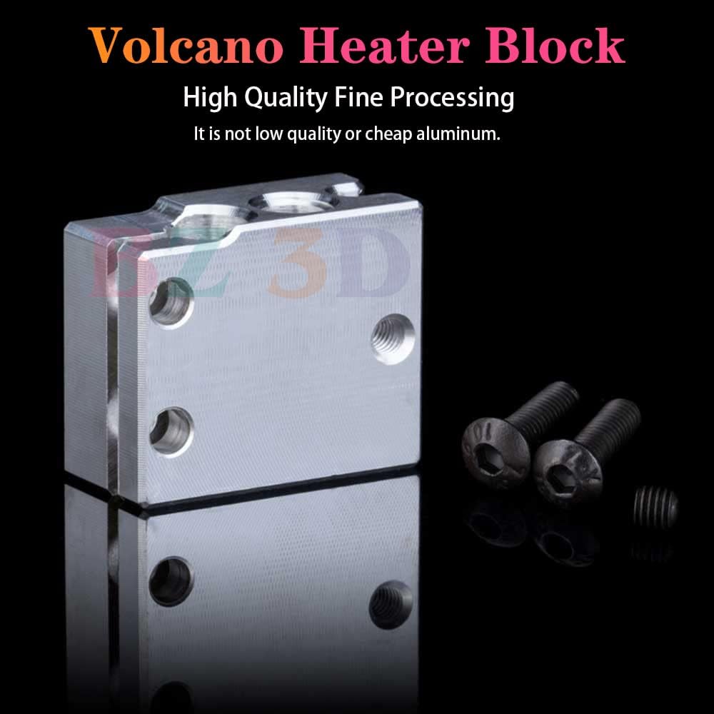 V6 Volcano All Metal Hotend Full Kit,24V 40W Direct & Bowden J-Head Hotend,Brass Nozzle 0.4,Titanium Alloy Heatbreak