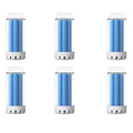 6 Pcs Vacuum Cleaner Solid Floor Cleaner Compatible With Ecovacs DEEBOT N30 OMNI/N30 PRO OMNI DSC060002 Blue Solid Detergent, Robot Vacuum Cleaner Replacement Accessories