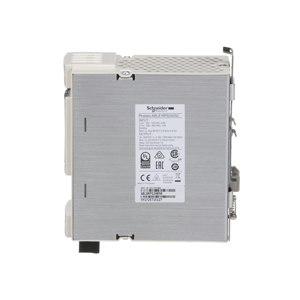 Dc Power Supply, 24Vdc, 5A, 50/60Hz