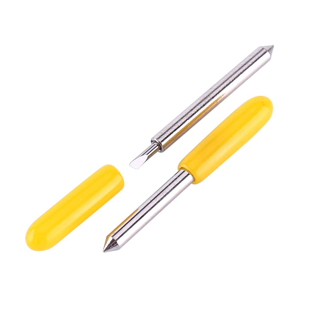 Plotter Cutter Blade, 15pcs Tungsten Steel Lettering Blade Cutter Blades 30°/45°/60° Plotter Cutting Tool for Cutting