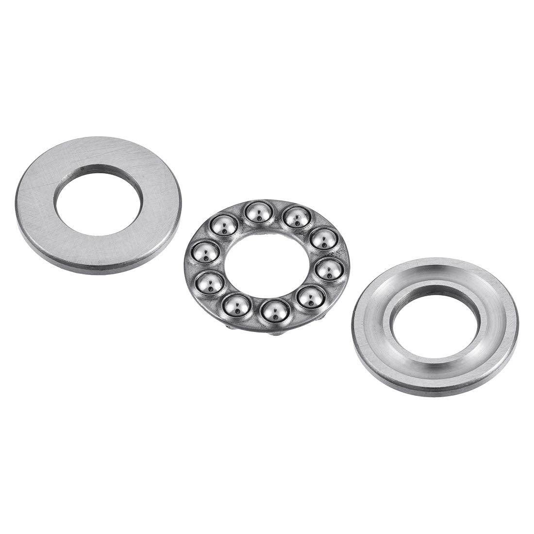 uxcell 51101 Thrust Ball Bearings 12mm x 26mm x 9mm Chrome Steel Single Direction 3pcs