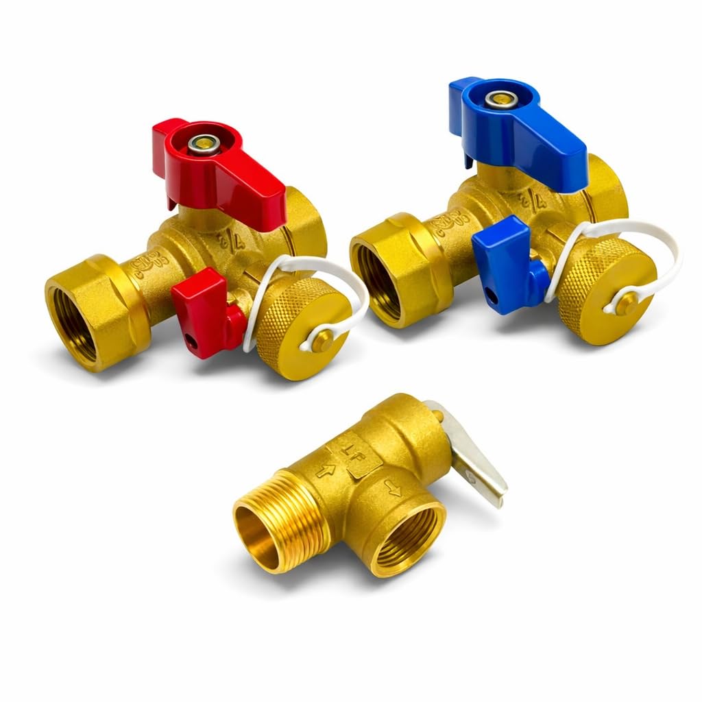 AZK Global Tankless Water Heater Valve Kit, Cert: cUPC, NSF/ANSI ASME PRV