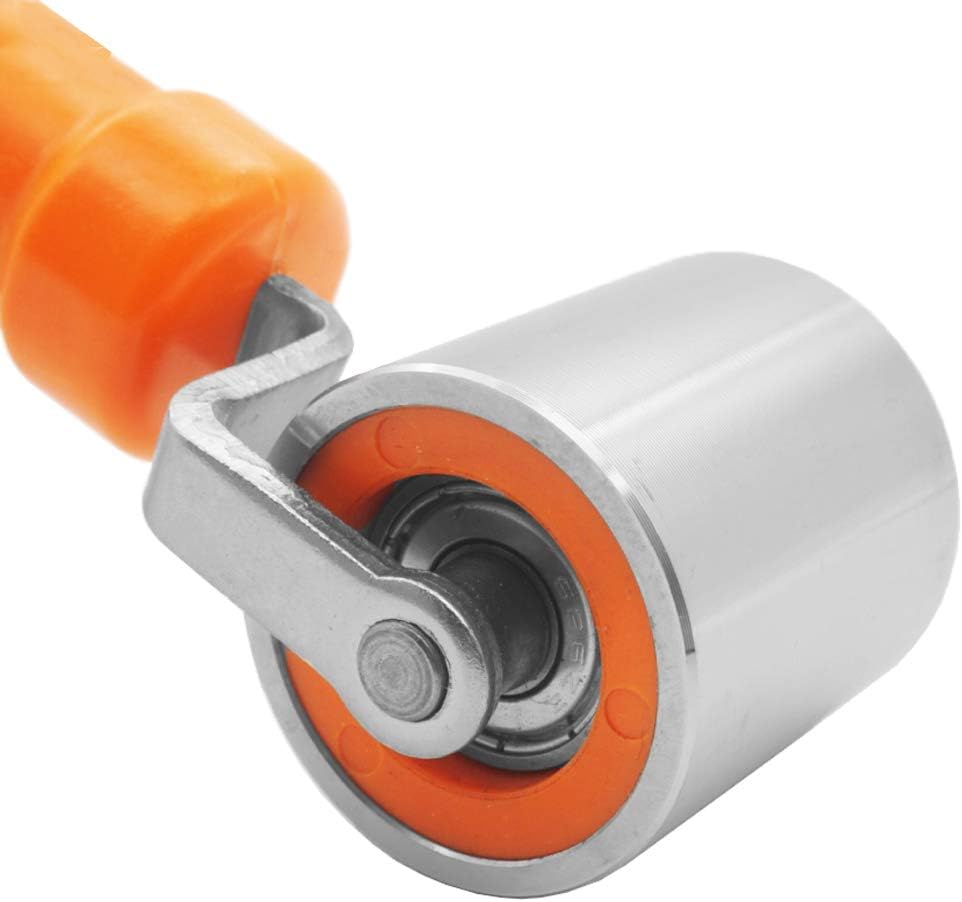 Wallpaper Roller Seam Roller Steel Hand Roller with Anti-Slip Handle, Ideal for Car Audio Sound Deadening