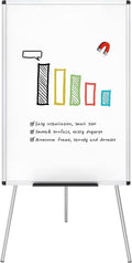 Magnetic Easel Whiteboard, 36 x 24 Inches, Height Adjustable Stand | 3' x 2' Portable Tripod Dry Erase Board with