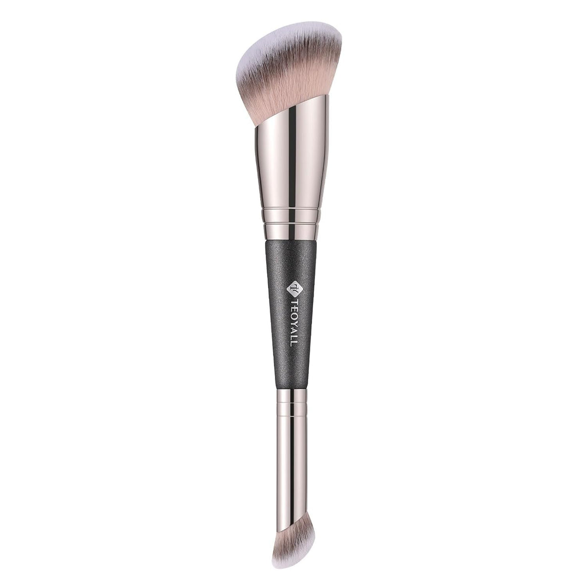 Dual-Ended Brush,Angled Foundation and Under Eye Concealer Brush