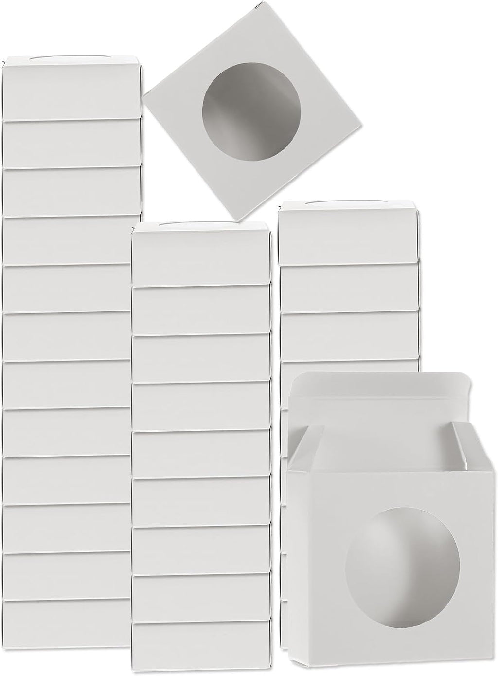 32Pcs Soap Packaging Boxes 3x3x1.2 Inch Kraft Soap Box Mini Soap Present Treat Gift Box for Bakery Candy Packaging