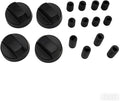 4 Pack Universal Control Knobs Replacement with 12 Adapters for Oven/Stove/Range (Black)