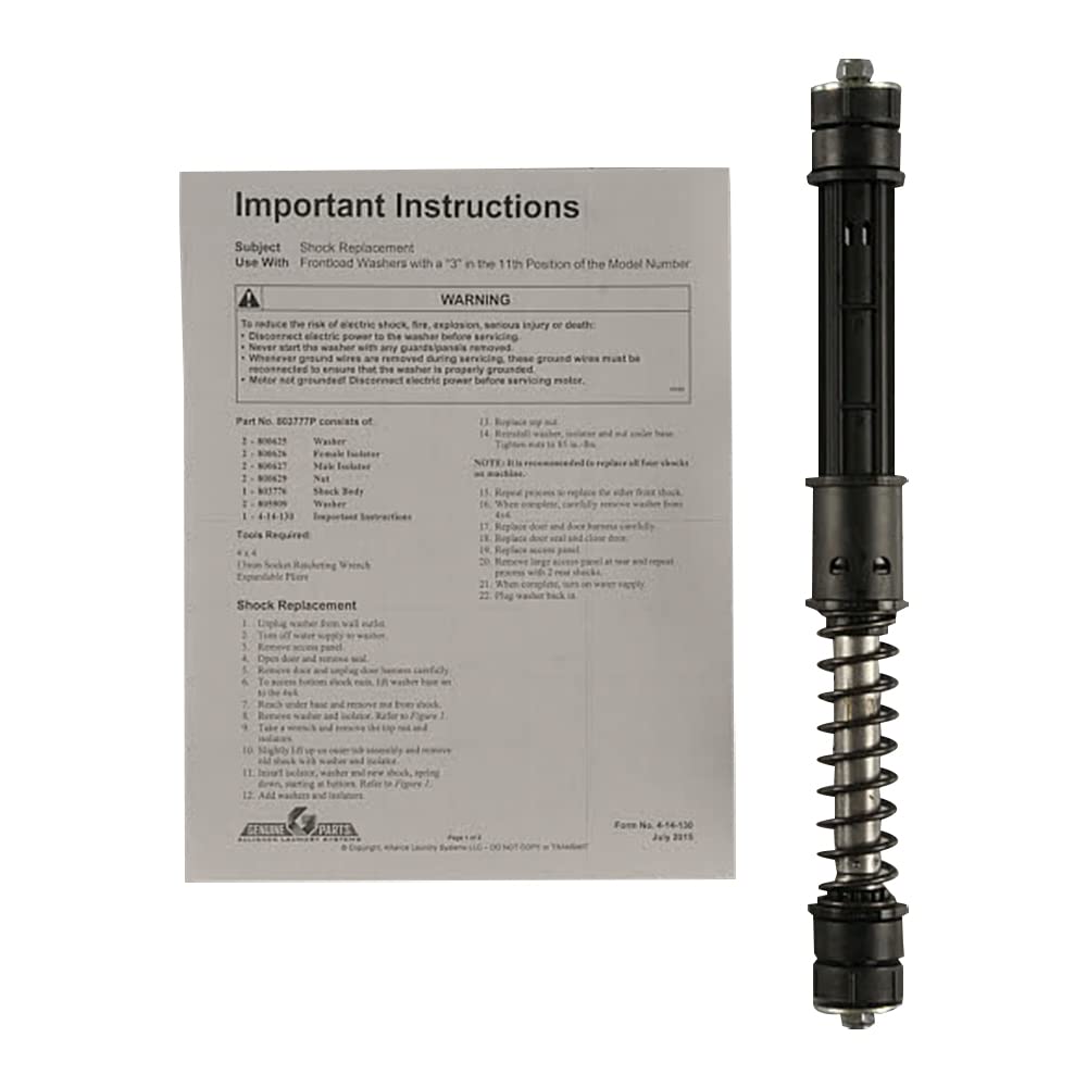 Proretailer Replacement for Speed Queen 803777P Dryer Kit Shock Assy
