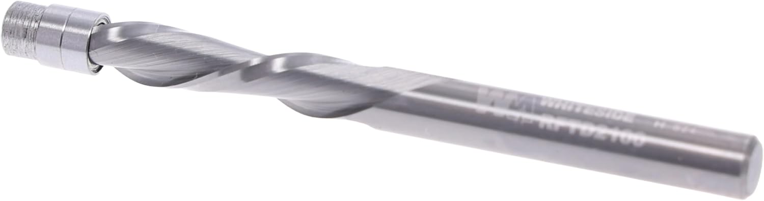 Whiteside RFTD2100 Spiral Downcut Flush Trim Router Bit: 1/4 Inch Cutting Diameter, 1/4 Inch Shank, 1 Inch Cutting