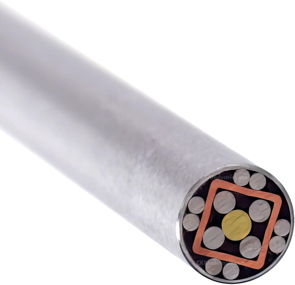 Mosaic Pin - (0.250 (1/4) Inch Diameter) - (864SSCSB) - (Stainless Outer Material)(Brass, Copper, and Stainless Inner