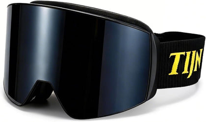 Ski Snowboard Goggles, Anti-Fog UV400 OTG Snow Goggles for Men Women | with 2 Magnetic Replaceable Lenses