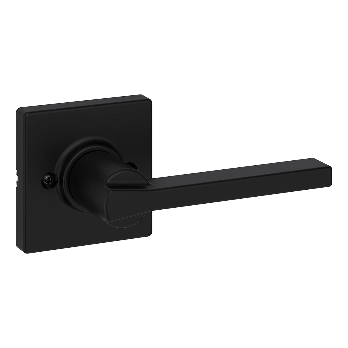 Casey Passage Door Lever, Matte Black