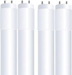 Feit Electric 4ft T8 LED Light Bulbs, 32/40W Eq, Warm White, 4 Pack