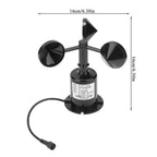 Wind Sensor 0-70m/s Environment Signal Output Pulse Type Three Cups Wind Speed Sensor Anemometer
