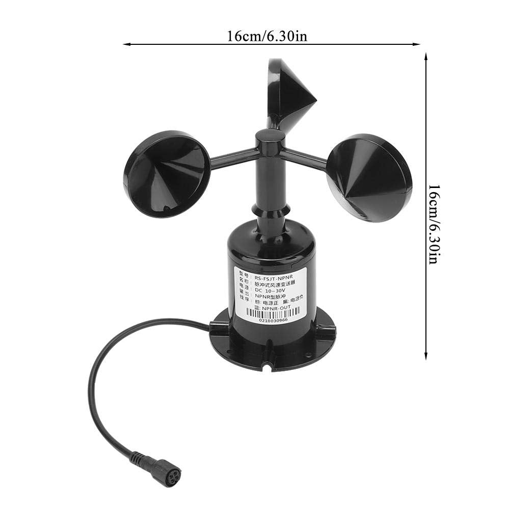 Wind Sensor 0-70m/s Environment Signal Output Pulse Type Three Cups Wind Speed Sensor Anemometer