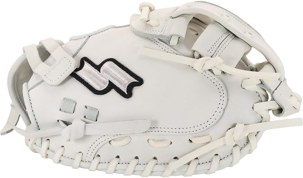 FP5 Fastpitch Softball Catcher’s Mitt 33” – 34” Right & Left Hand Throw Premium Full Leather Softball Glove
